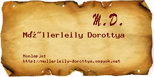 Müllerleily Dorottya névjegykártya