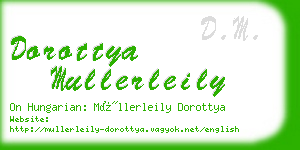 dorottya mullerleily business card